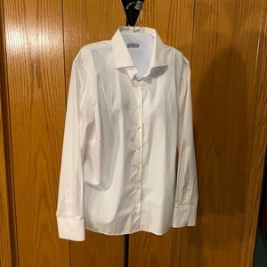 Women’s Lands End White Button Down Shirt Size 18